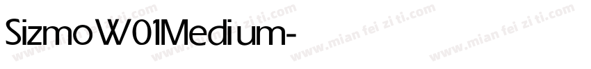 Sizmo W01 Medium字体转换